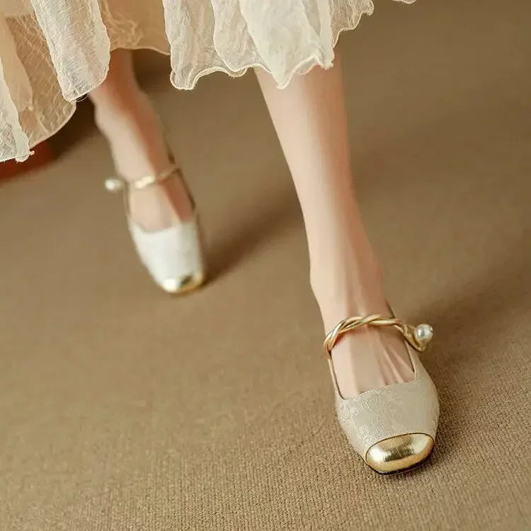 Calista - Trendy Square Toe Women's Pumps