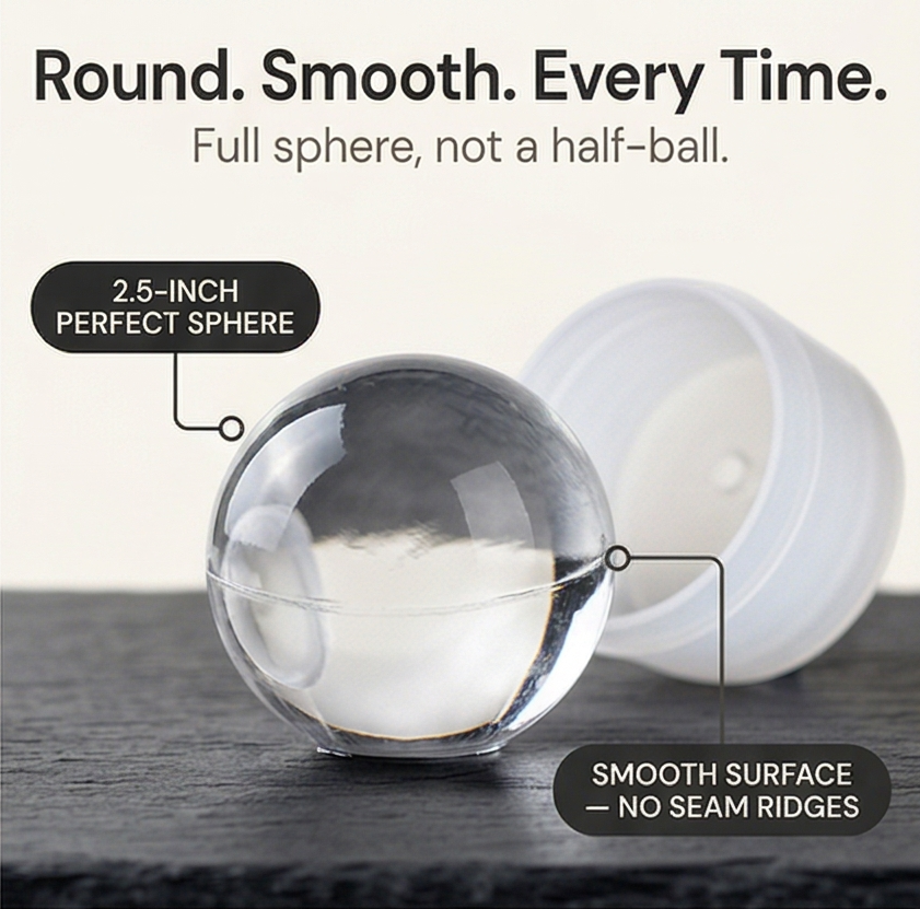 Glacero – Slow Melt Ice Ball Mold Set