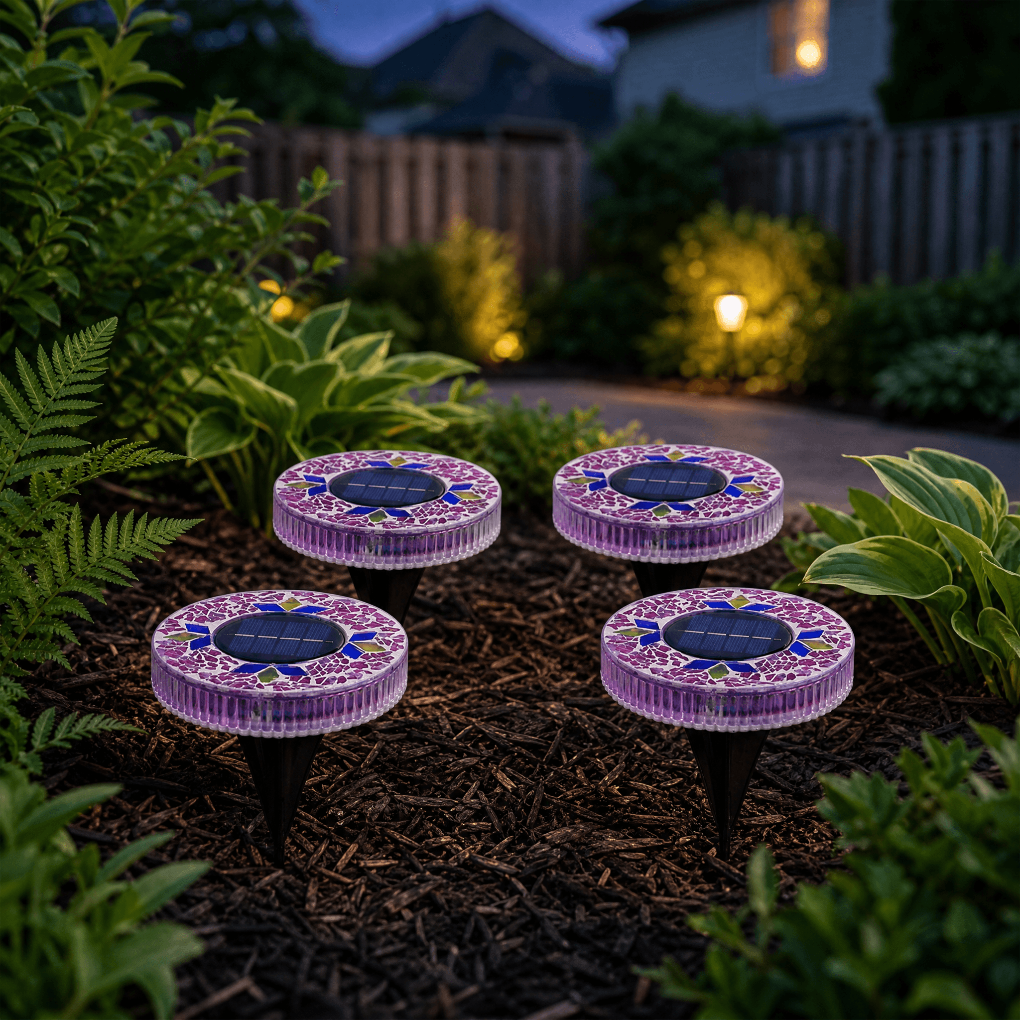 Glowmara – Decorative Mosaic Solar Path Lights