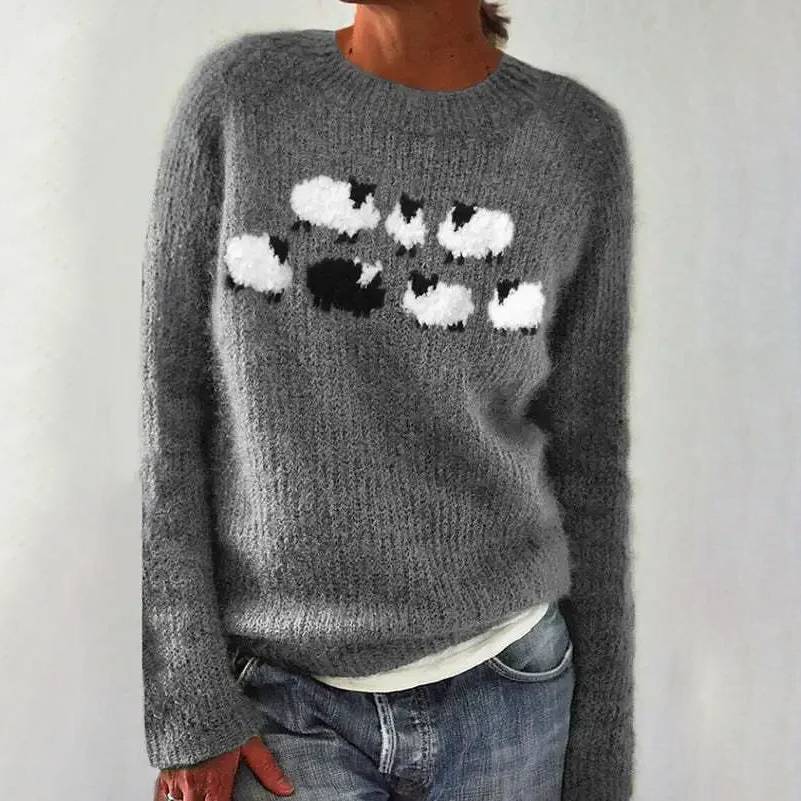Lidia - Retro Scandinavian Knit Sweater