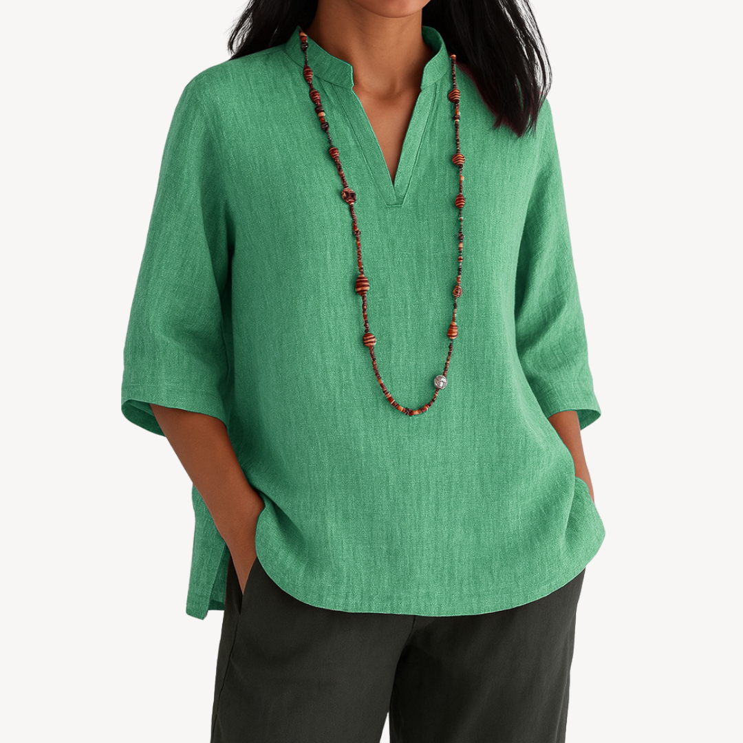 Katherine | Women’s Casual Linen Tunic Top