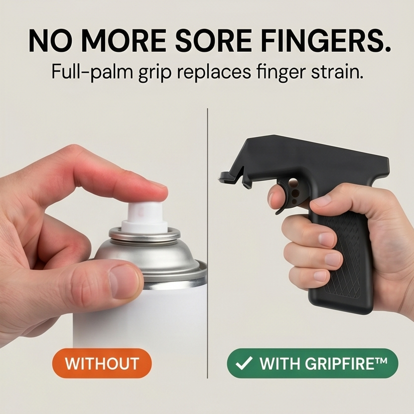 Gripfire – Snap-On Spray Gun Handle for Any Can