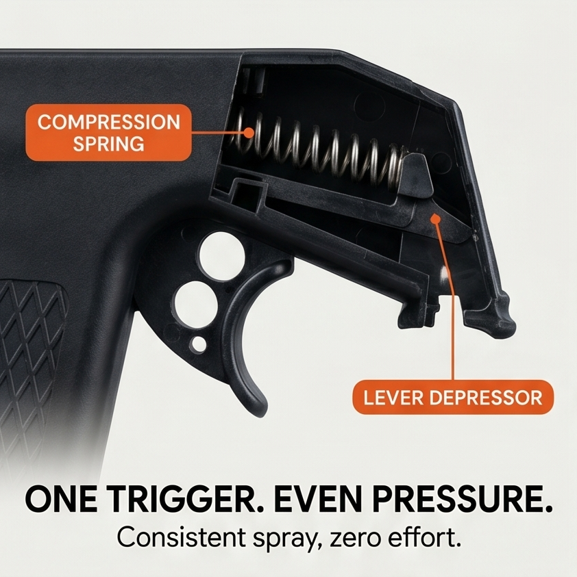 Gripfire – Snap-On Spray Gun Handle for Any Can