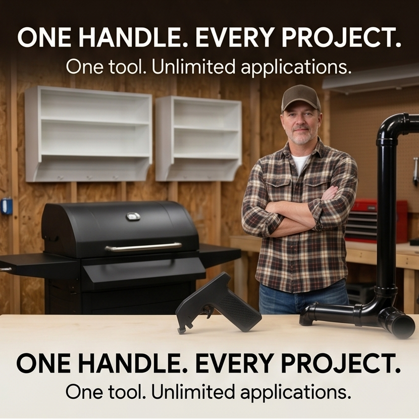 Gripfire – Snap-On Spray Gun Handle for Any Can