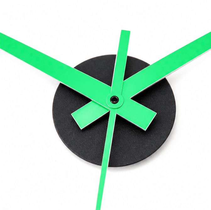 Halovana – Glow-in-the-Dark DIY Wall Clock, Frameless 3D Modern Home Decor