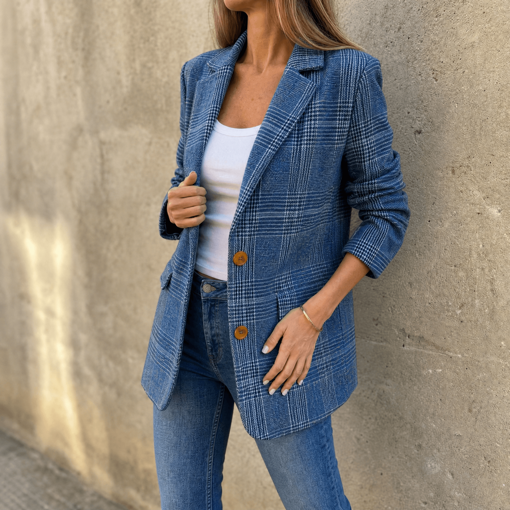 Hartlyn – Classic Glen Plaid Blazer