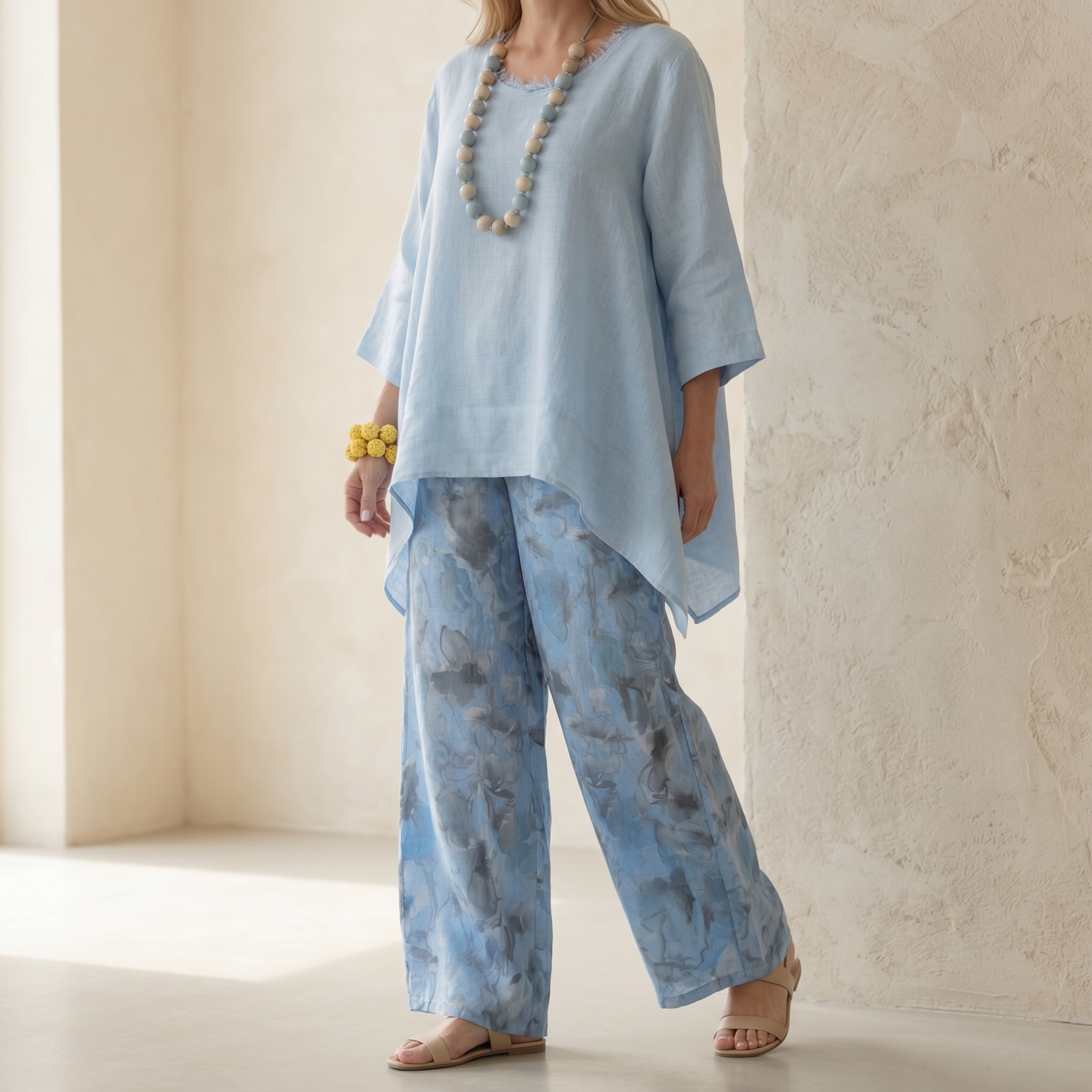 Linova – Women's Artful Linen Two-Piece Set