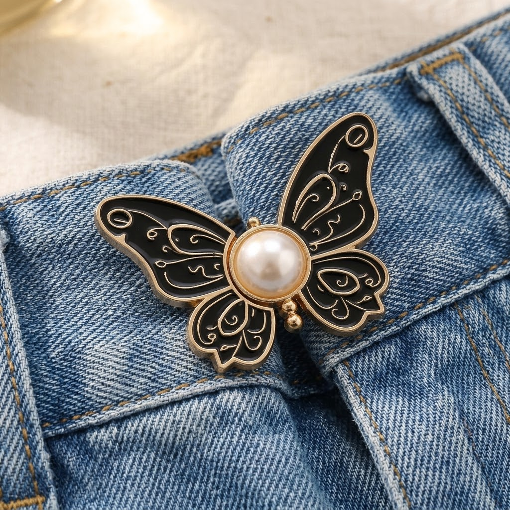 Belluna – Detachable Butterfly Waist Buckle for Loose Jeans