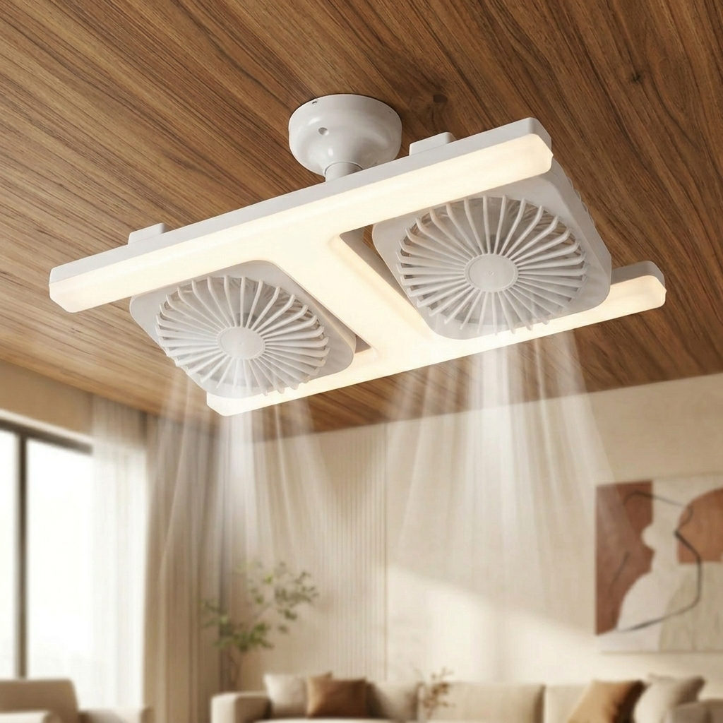 Breezo – Screw-In Ceiling Fan with LED Light