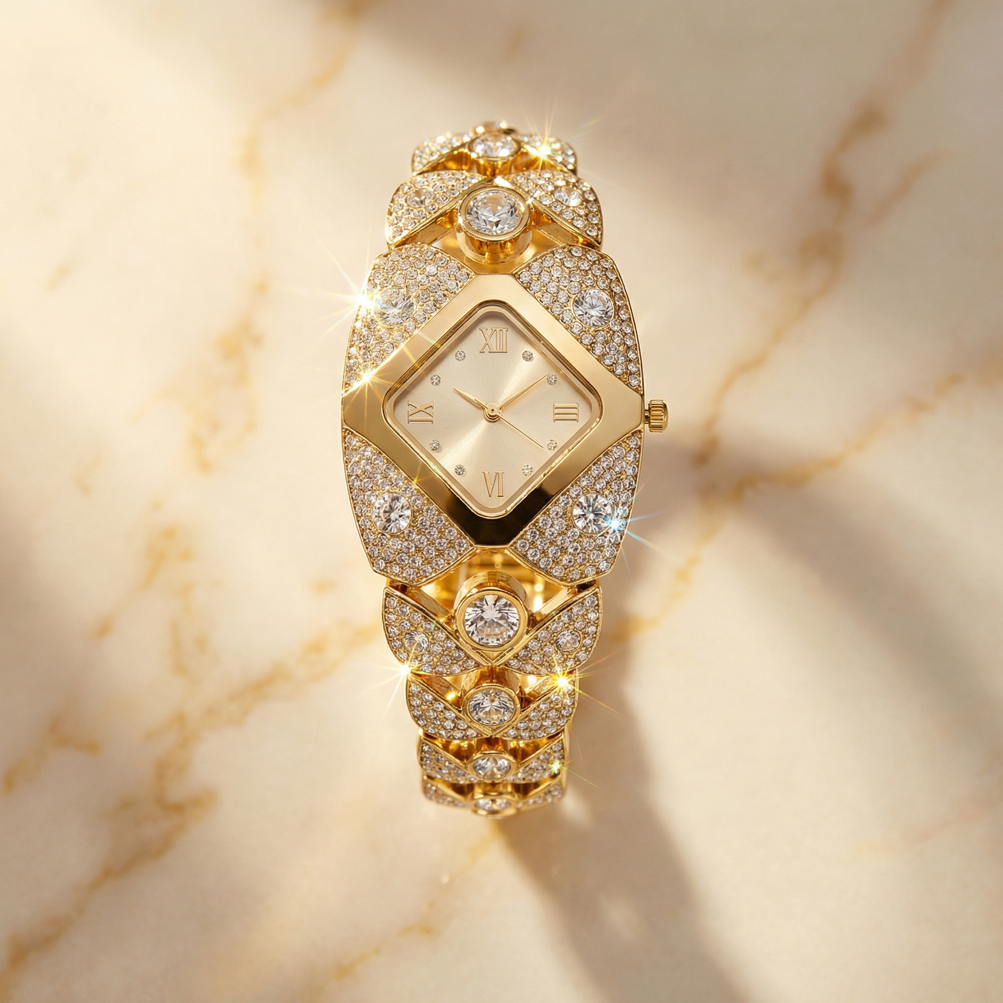 Lumivra – Sparkling Rhinestone Vintage Watch