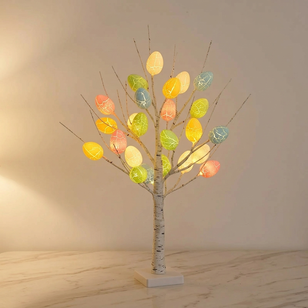 Bloomglow - Tabletop Easter Tree with 24 Glowing Eggs