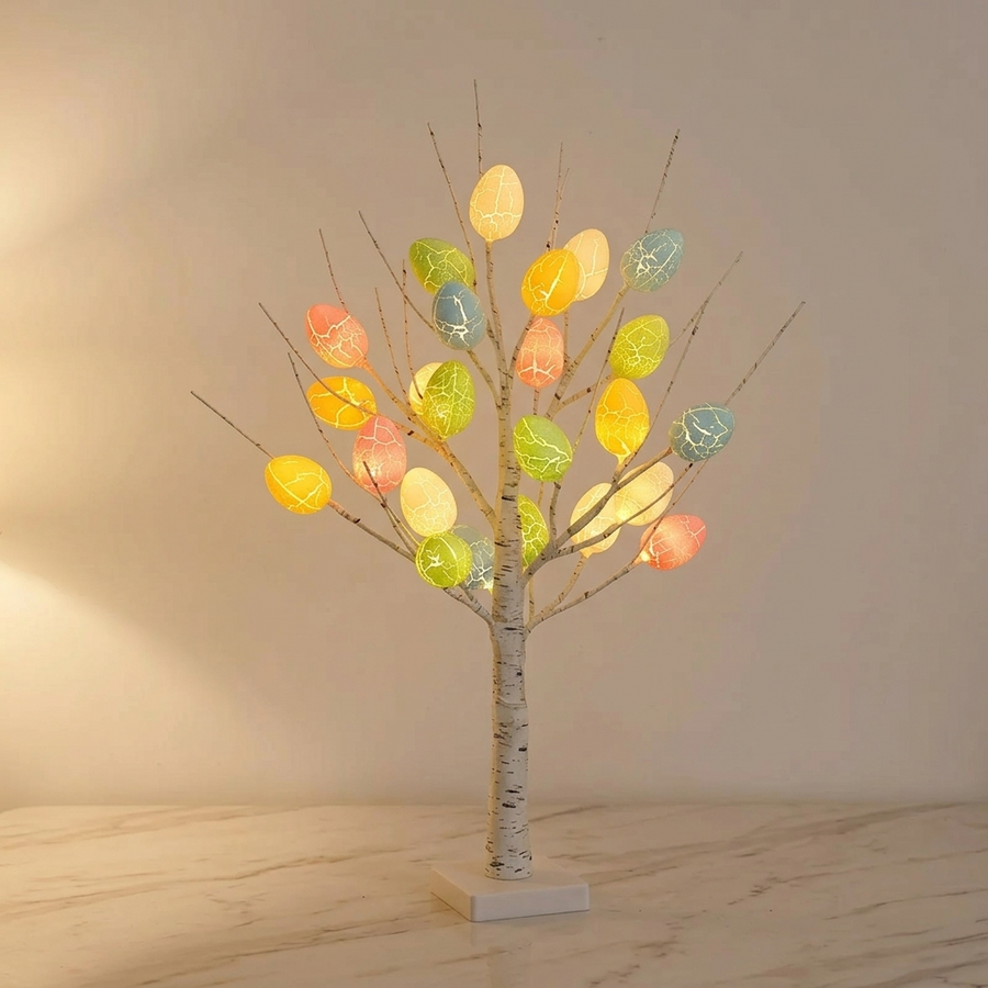 Bloomglow - Tabletop Easter Tree with 24 Glowing Eggs