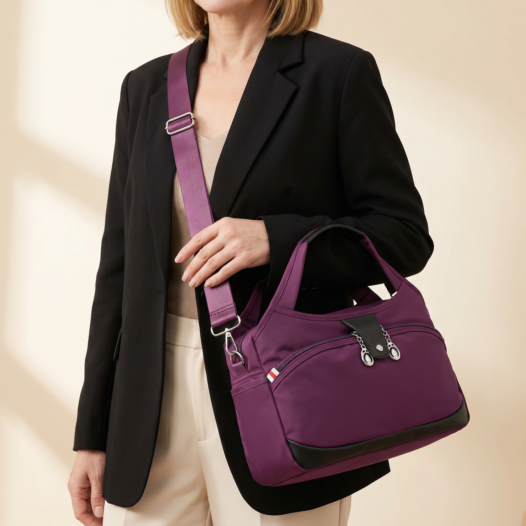 Carryella – Multi-Pocket Shoulder Bag with Anti-Theft Design