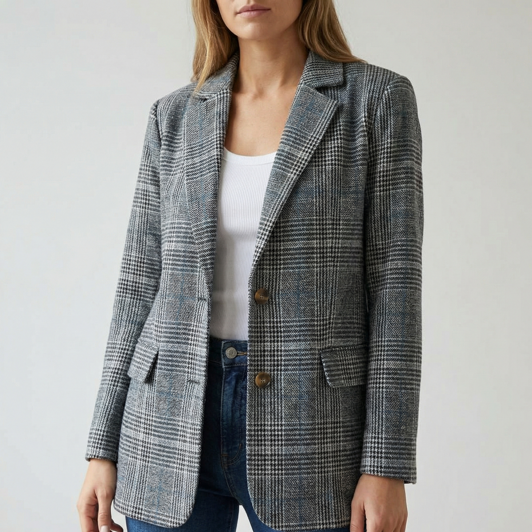 Hartlyn – Classic Glen Plaid Blazer