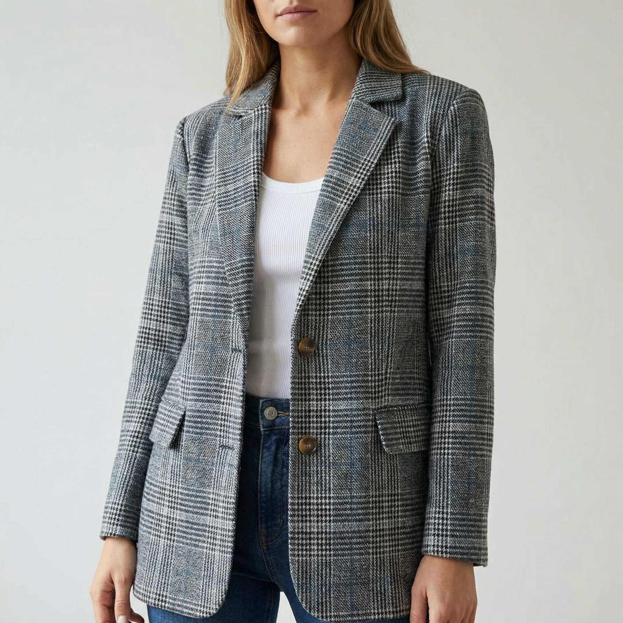 Hartlyn – Classic Glen Plaid Blazer