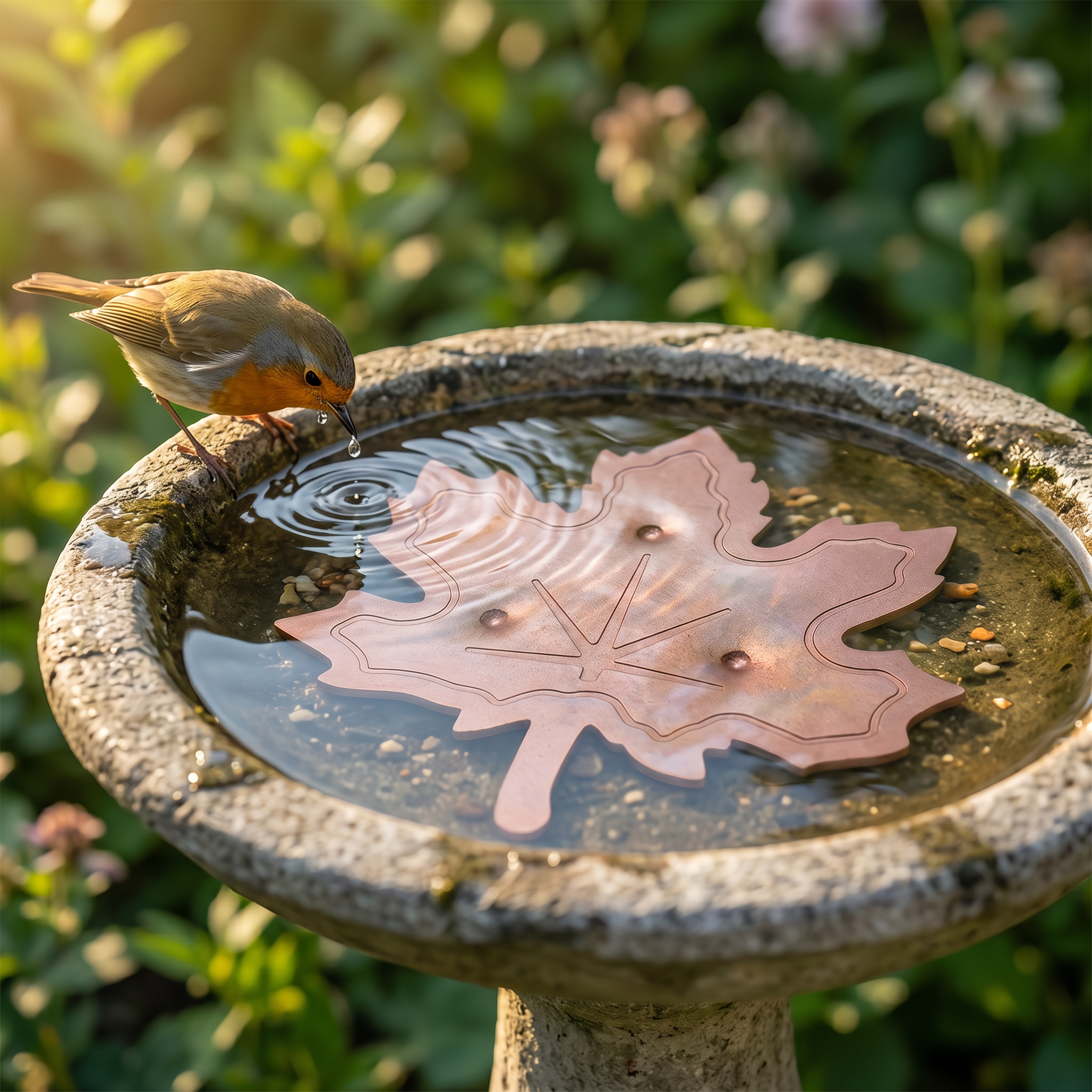 Coppera – Copper Leaf Bird Bath Purifier