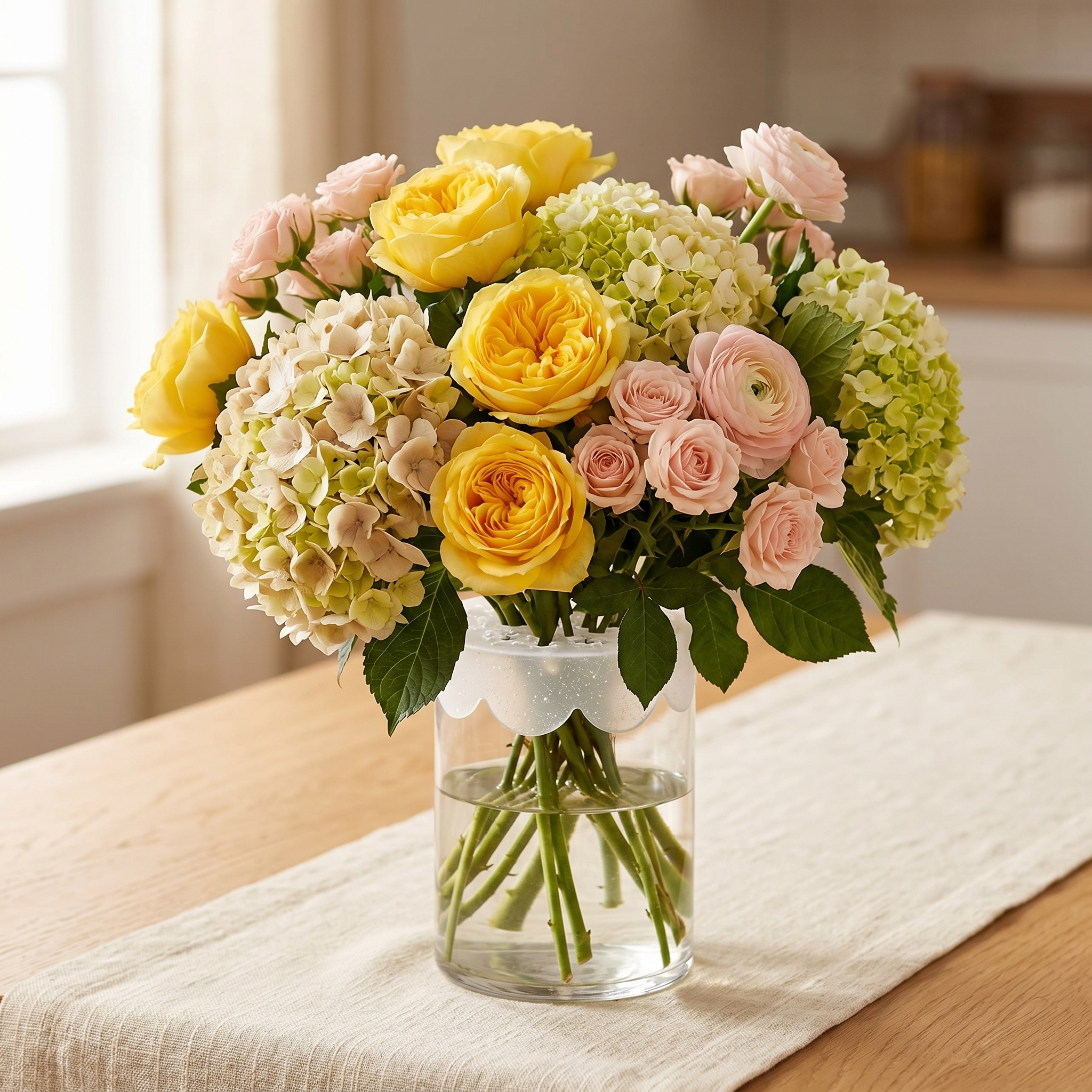 Bloomgrid – Stretchable Vase Insert for Effortless Bouquets
