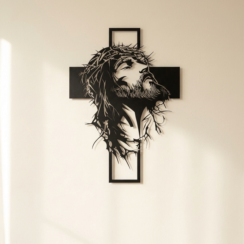 Gracemark – Laser Cut Iron Cross Wall Art
