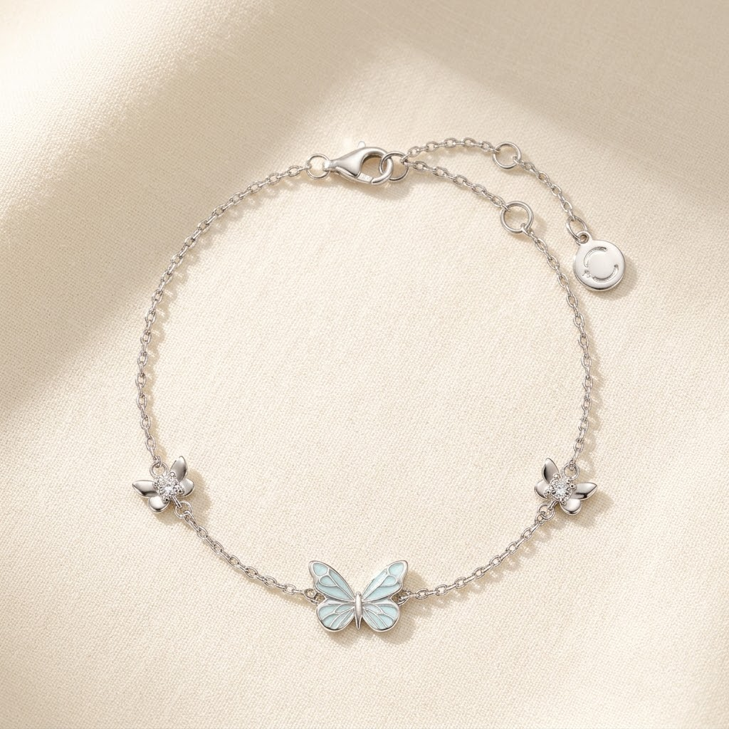 Luminova – Glow in the dark butterfly bracelet