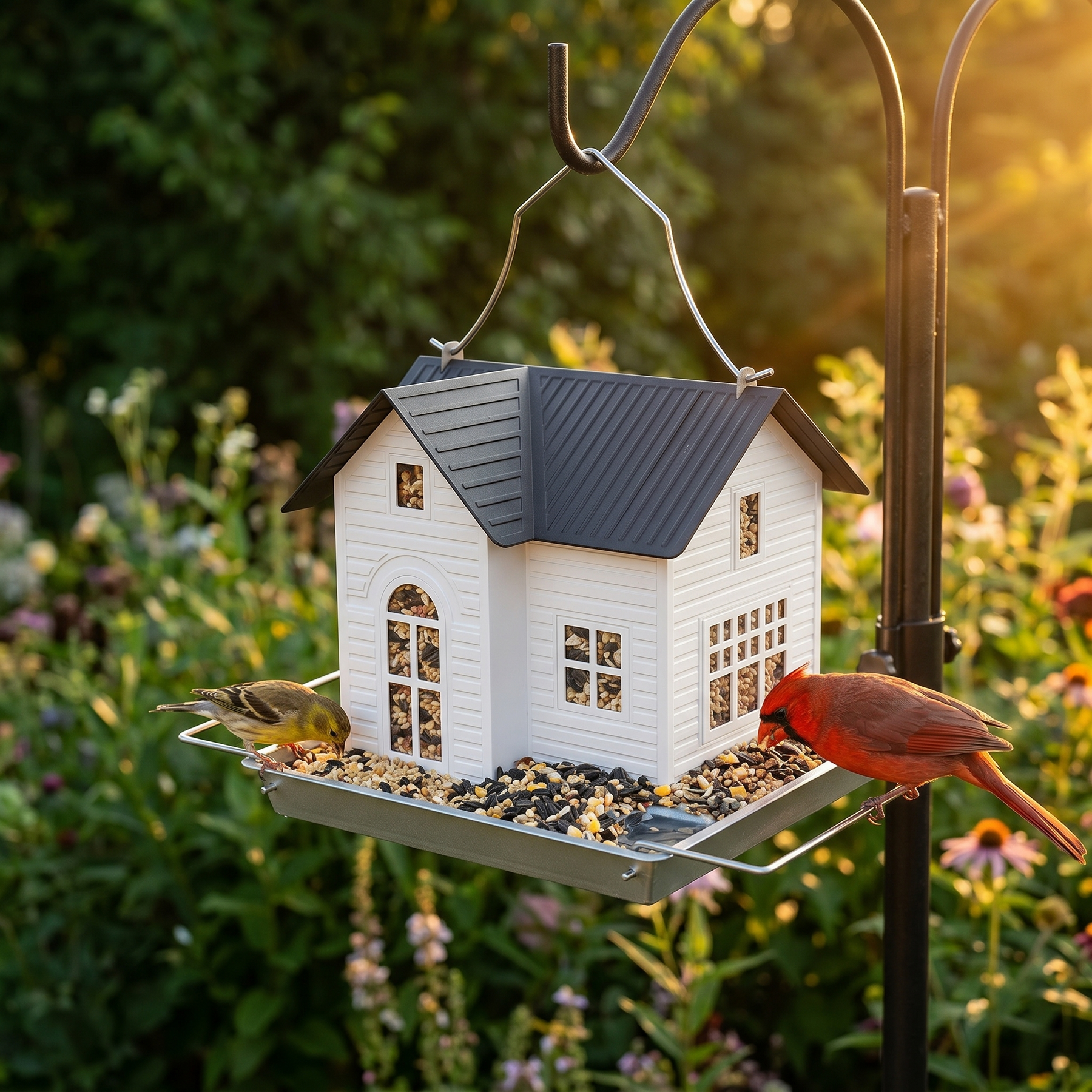 Lumora – Solar Bird House Feeder with Auto-Glow Windows