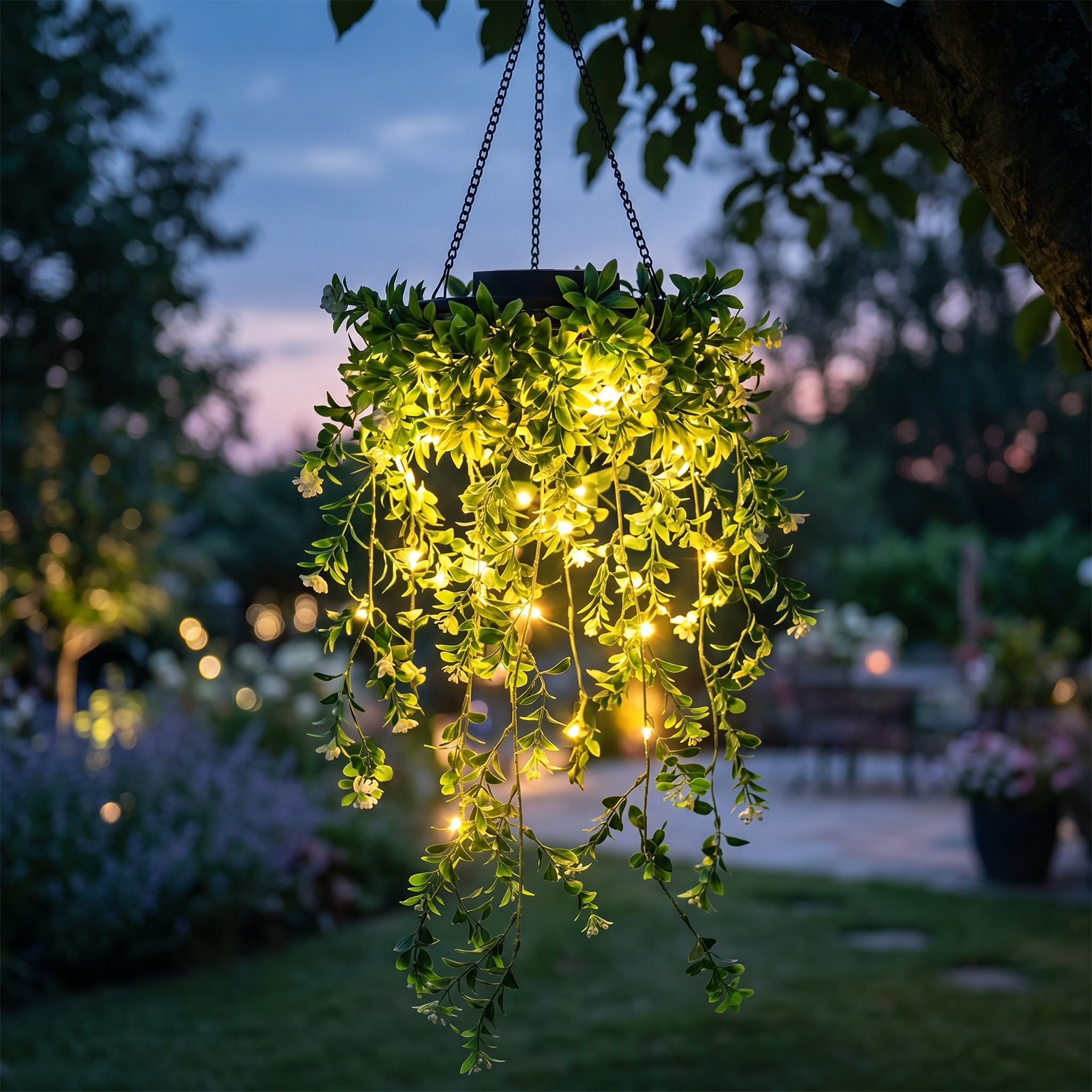 Lumivia – Solar Hanging Ivy Lantern