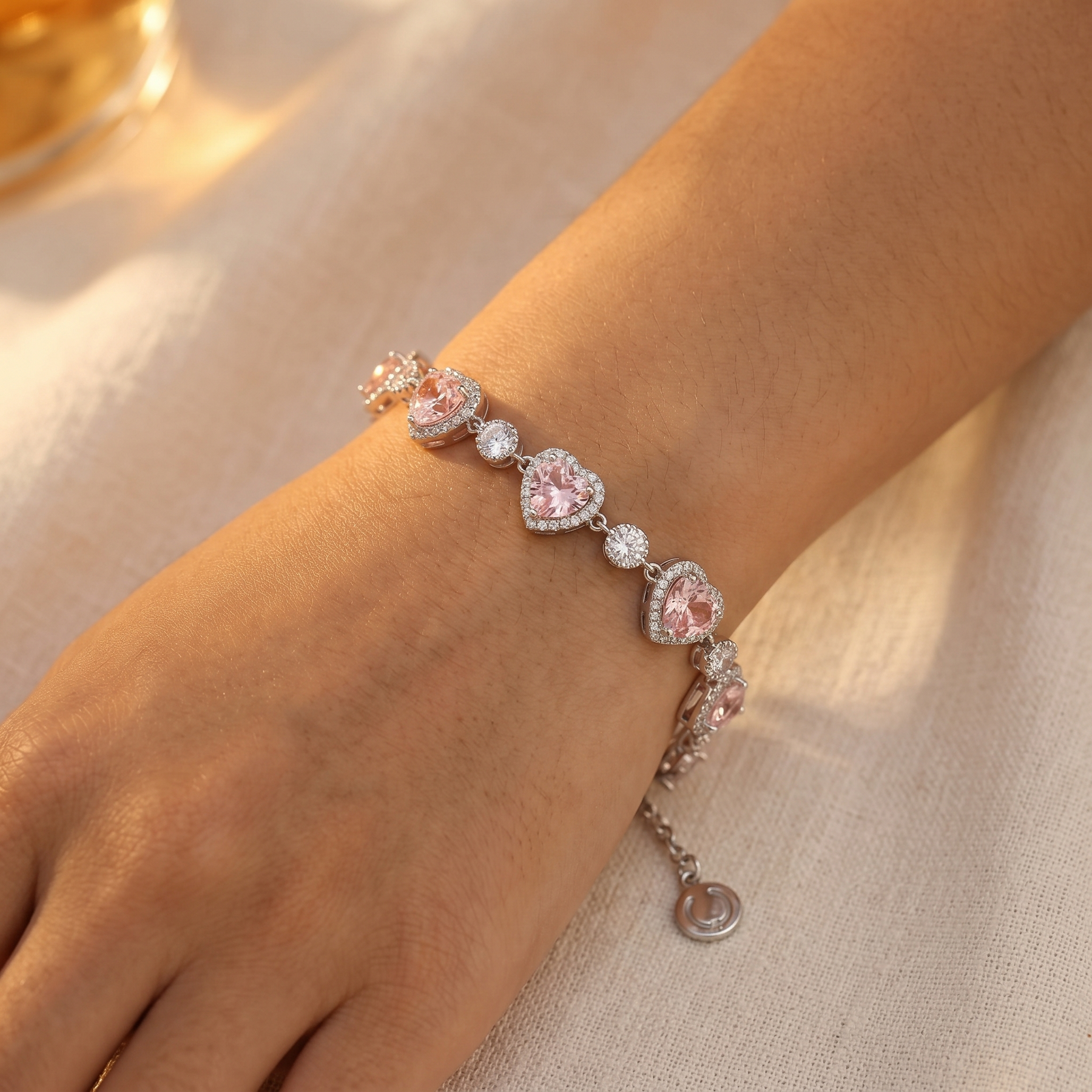 Lunavia – Heart Crystal Halo Bracelet