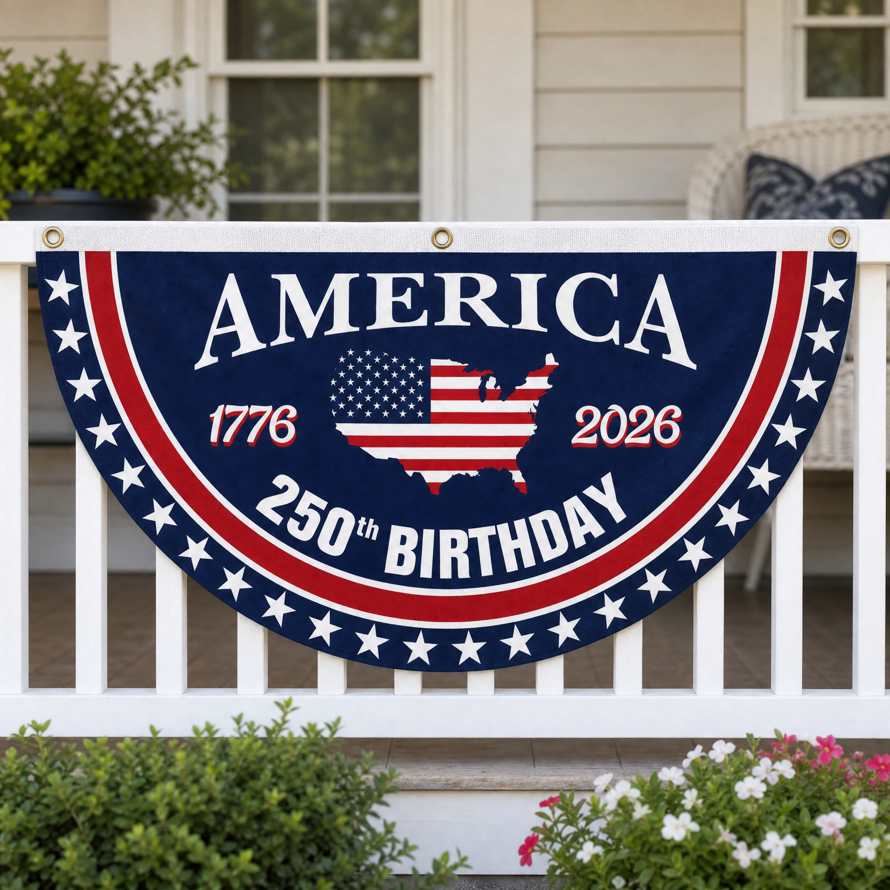 Libertara - 250th Anniversary America Fan Flag