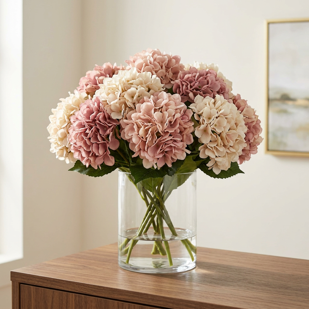 Bloomvera – Realistic Silk Hydrangea Bouquet