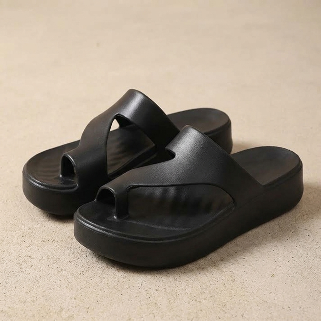 Elevana – Women's Cushioned Platform Toe Loop Sandals