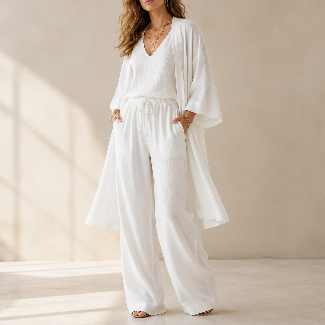 Eloria – Women's Elegant 3-Piece Loungewear Set