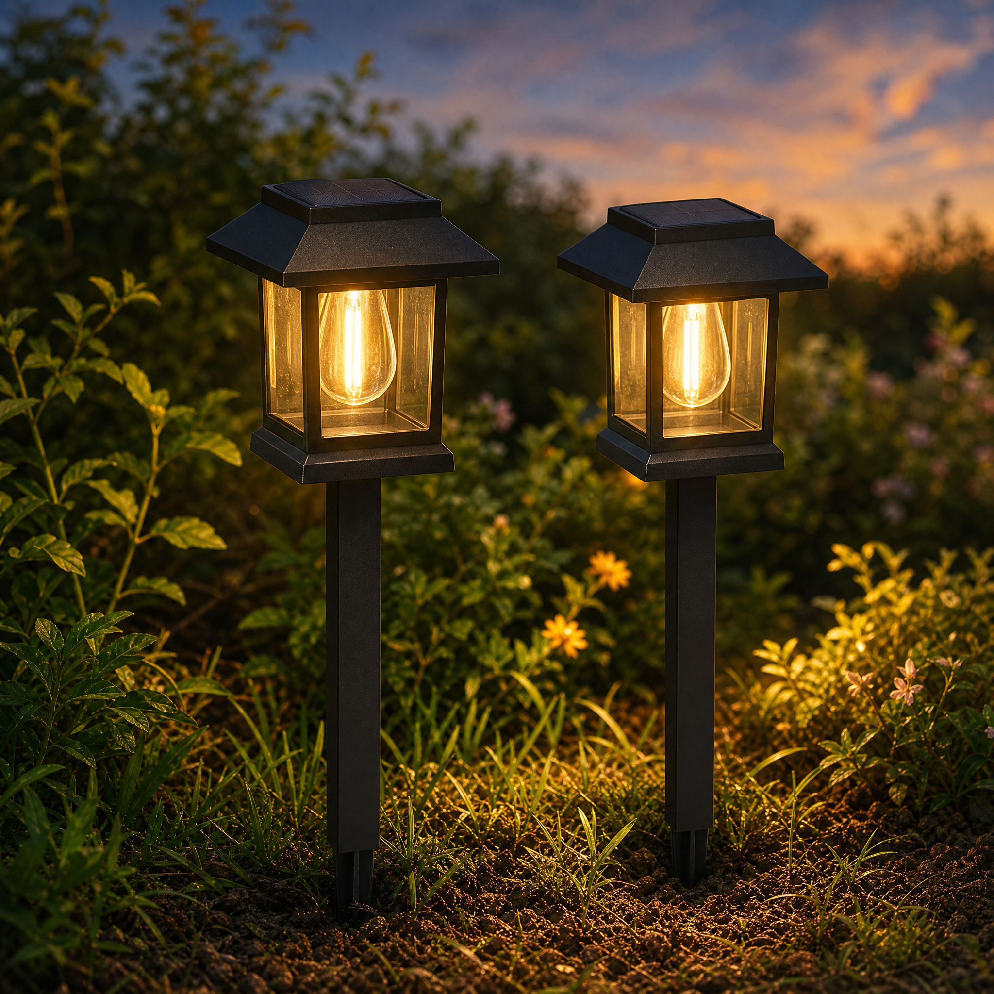 Lumeria – Vintage Solar Pathway Lanterns (2-pack)