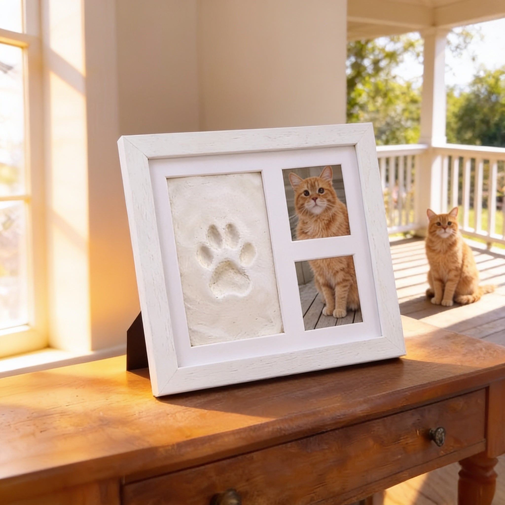 Littlecast – Silver Paw Print Photo Frame Kit