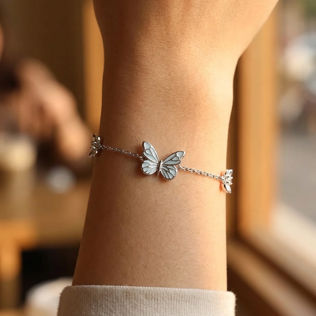 Luminova – Glow in the dark butterfly bracelet