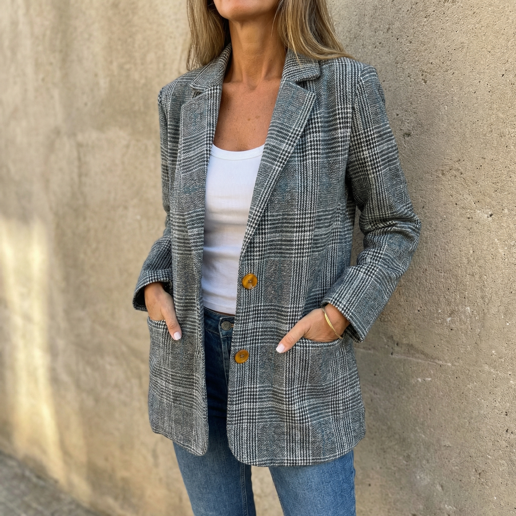 Hartlyn – Classic Glen Plaid Blazer