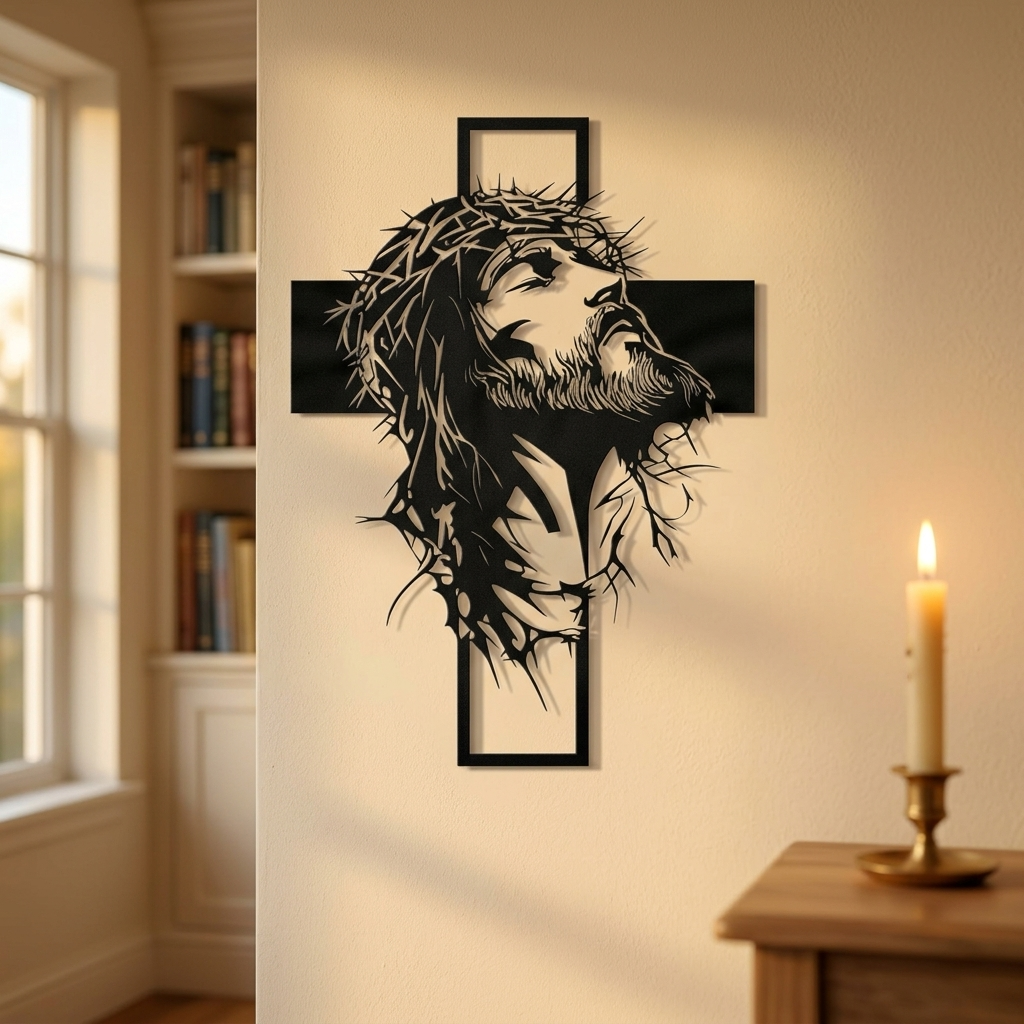 Gracemark – Laser Cut Iron Cross Wall Art