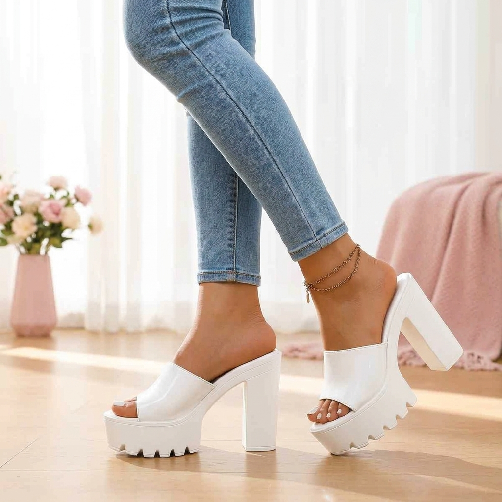 Elvara – Chunky Platform Heel Sandals