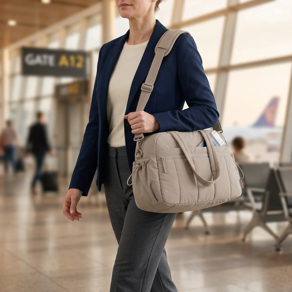 Cloudara - Lightweight Quilted Carry All Tote