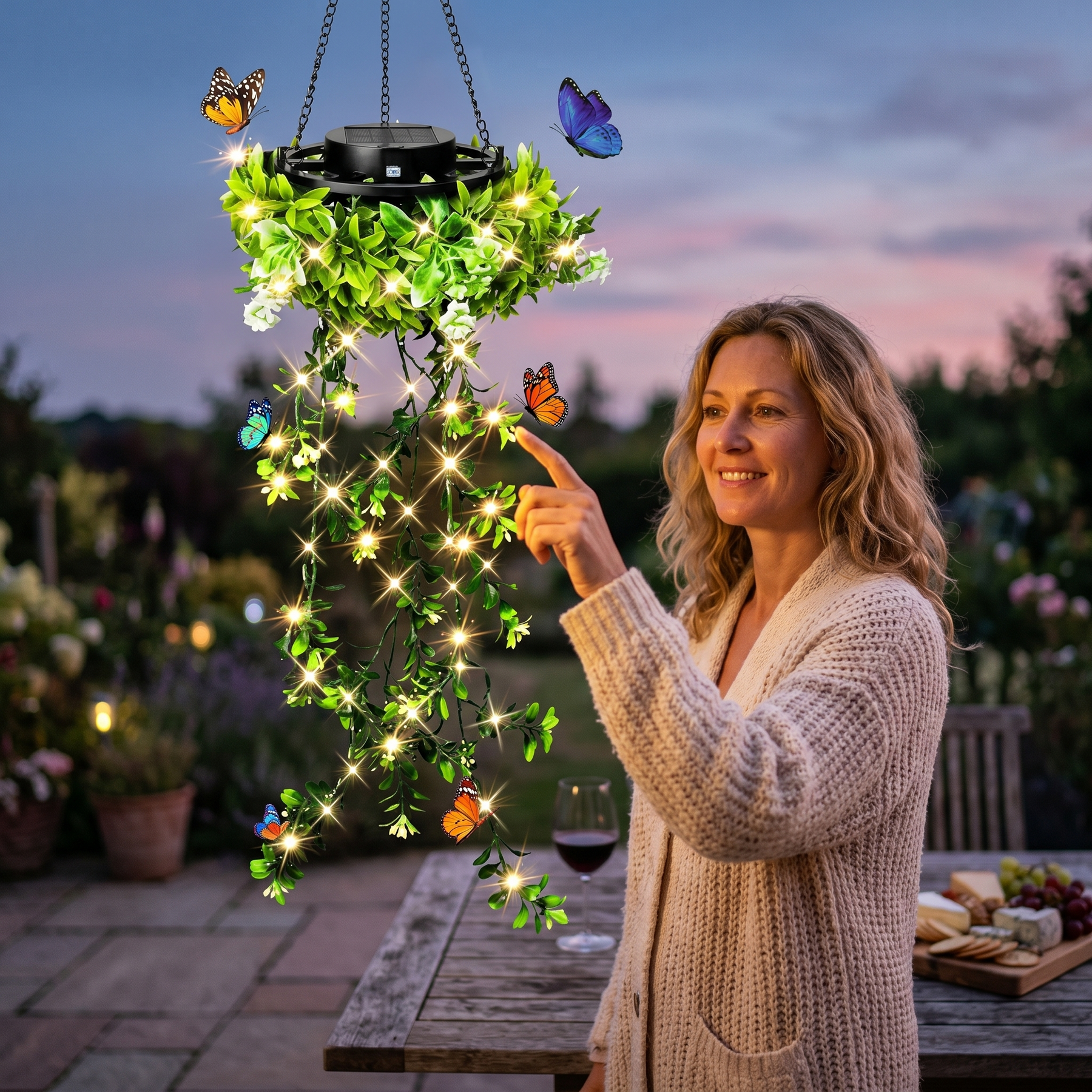 Lumivia – Solar Hanging Ivy Lantern