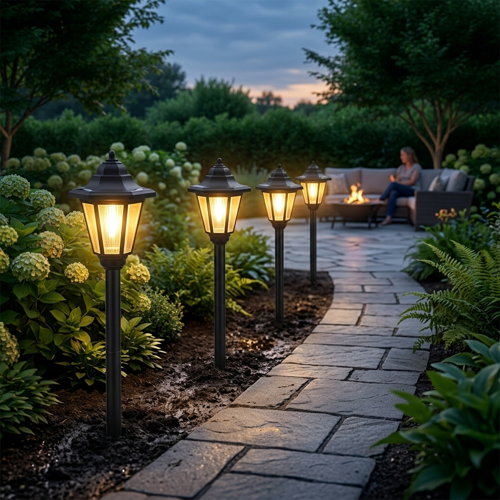 Lumivera – Vintage Hexagonal Solar Garden Light