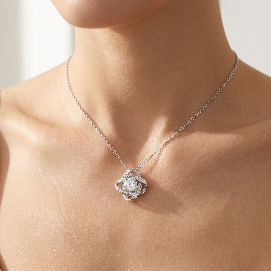 Adoria – "To My Daughter" love knot necklace gift set