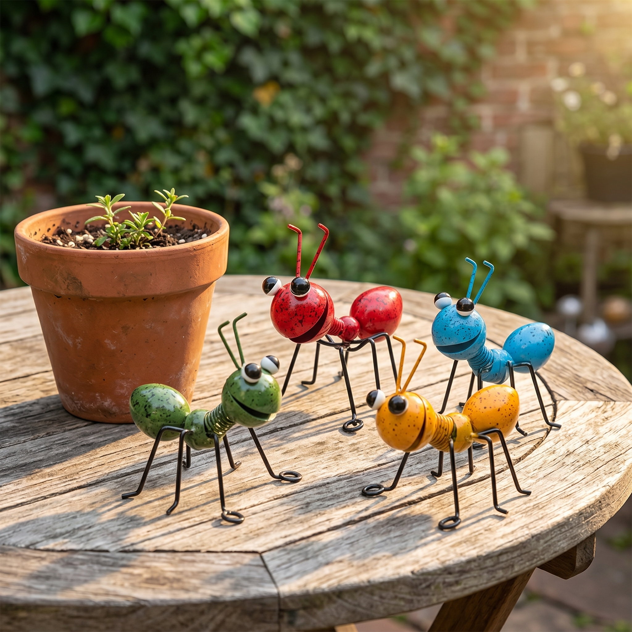 Antly – Colorful Metal Ants for Whimsical Gardens