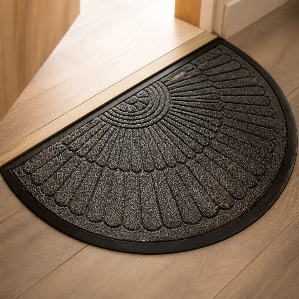 Curvella – Semi-Circular Non-Slip Entryway Door Mat