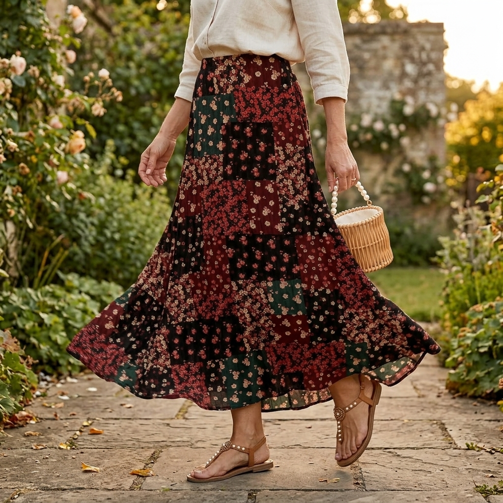 Floressa – Women's Flowy Double Lined Maxi Skirt