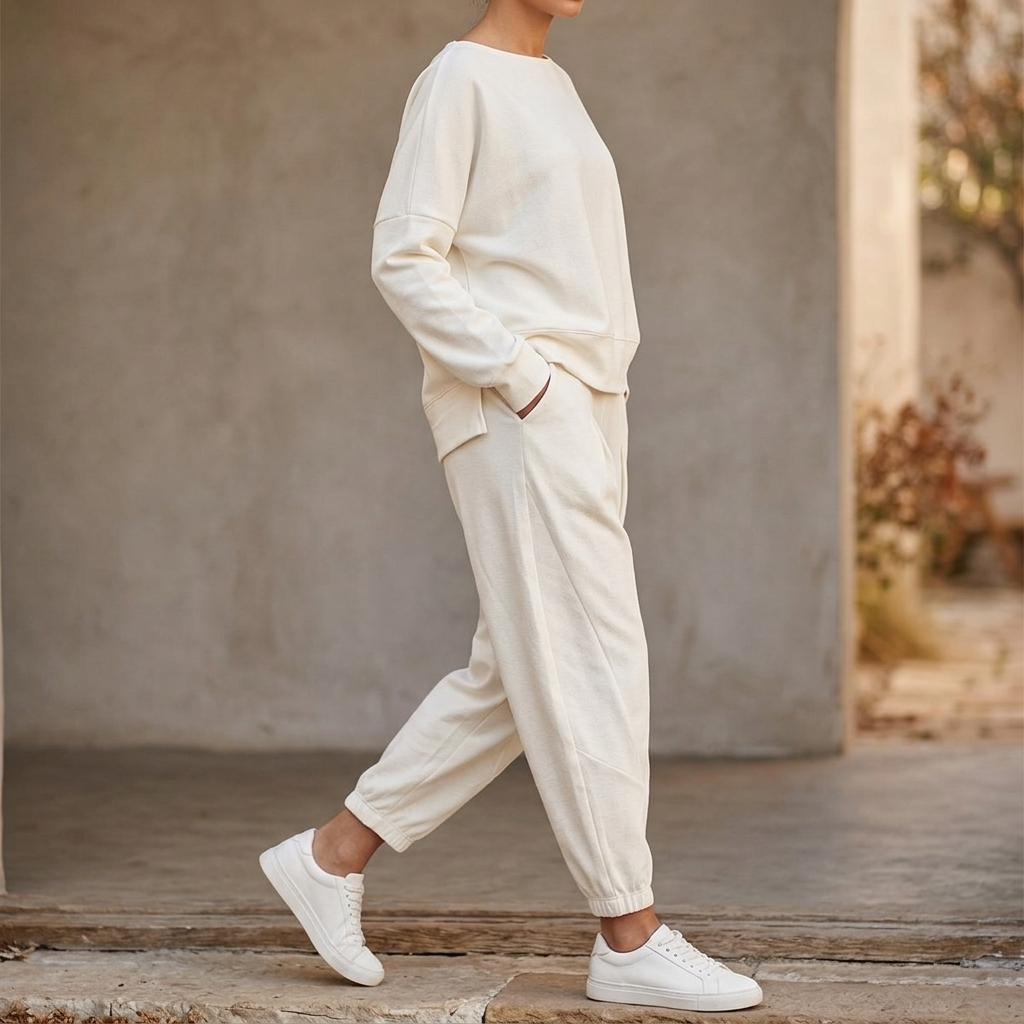 Lunaire – Women's Cotton Two Piece Lounge Set
