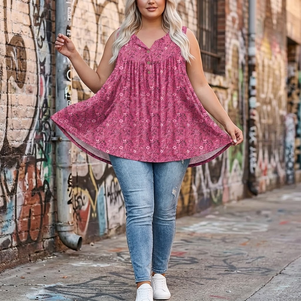 Florelle – Flowy Sleeveless Summer Top