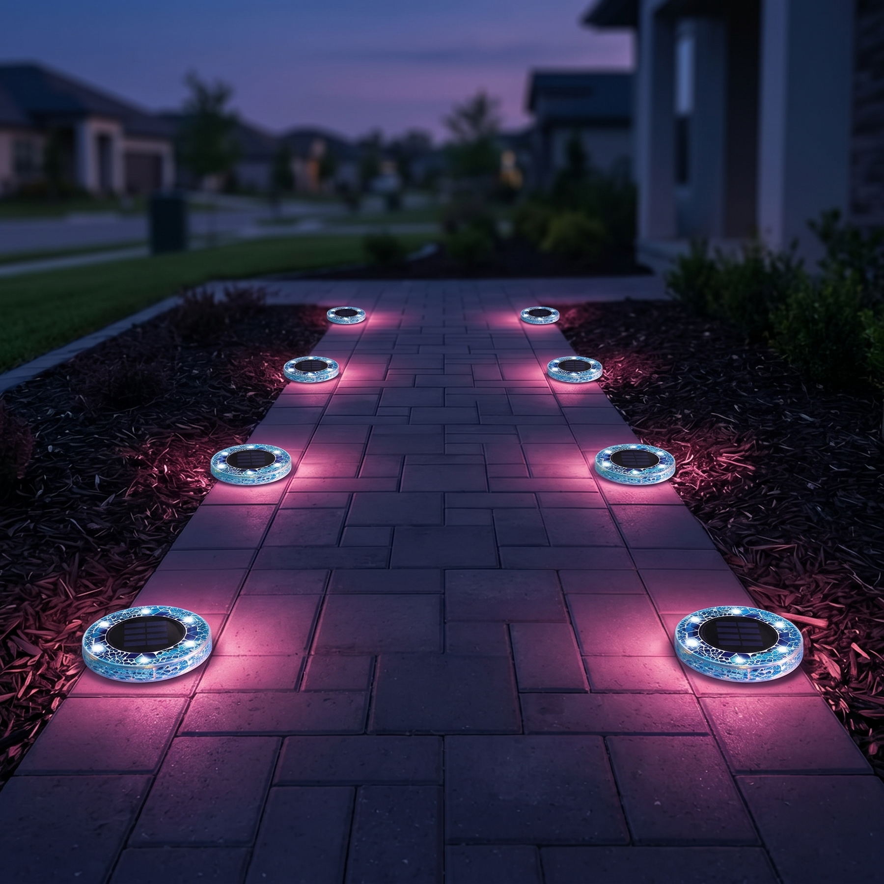 Glowmara – Decorative Mosaic Solar Path Lights
