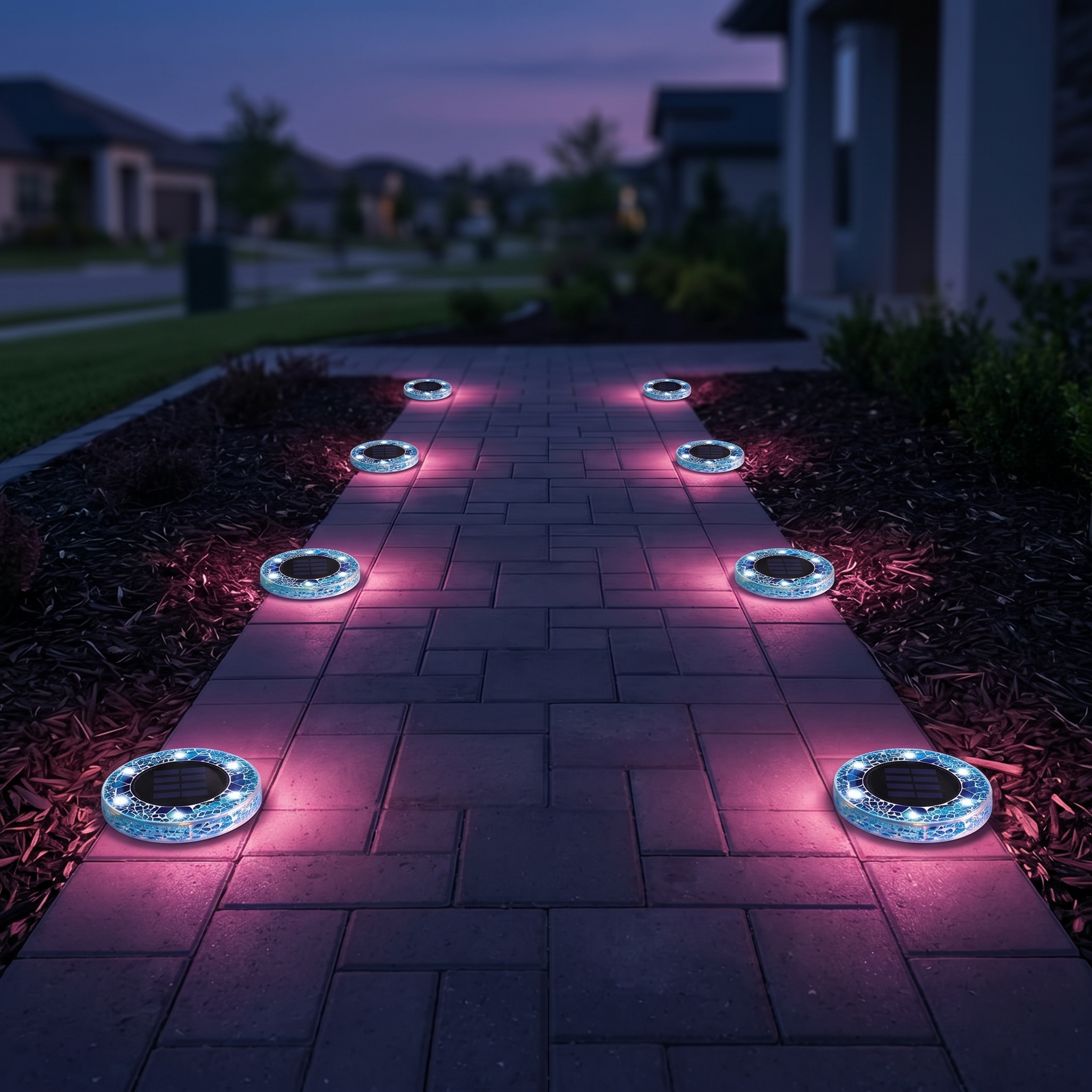 Glowmara – Decorative Mosaic Solar Path Lights
