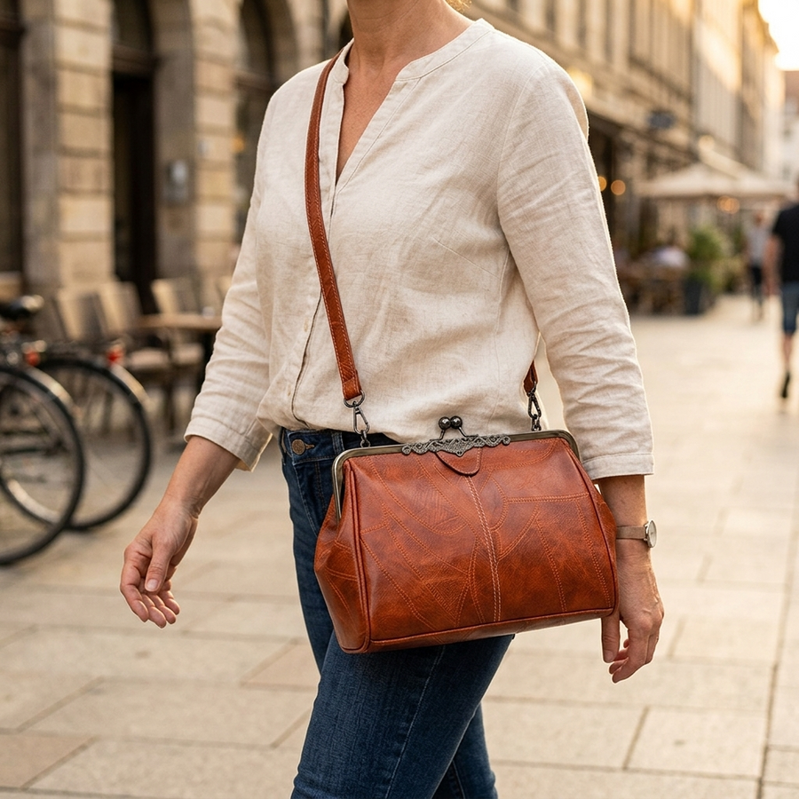 Bellora – Vintage Kiss Lock Handbag