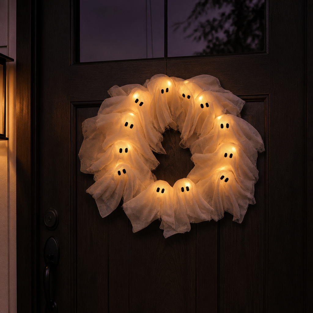 Ghostglow – Ghost Wreath That Glows After The Frame Goes Dark