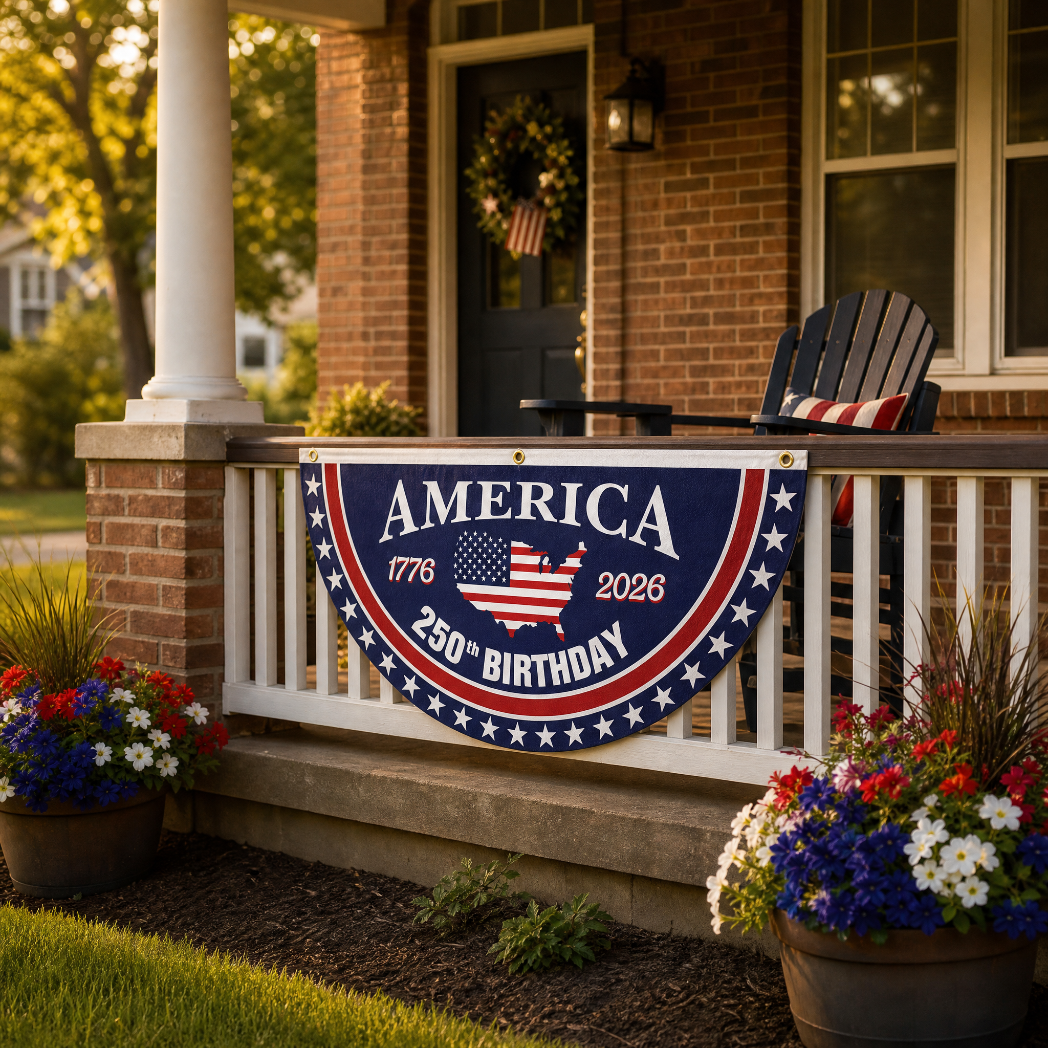 Libertara - 250th Anniversary America Fan Flag
